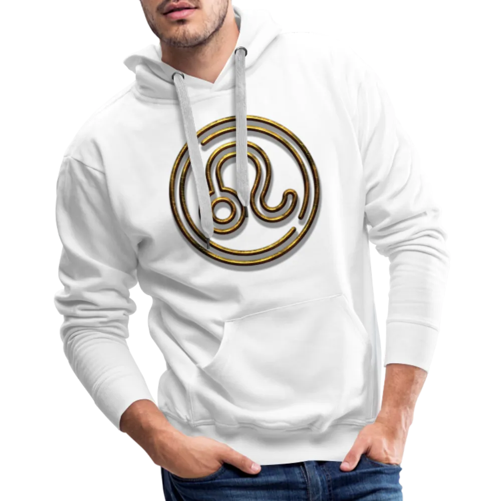 Leo 3D Gold Men’s Premium Hoodie