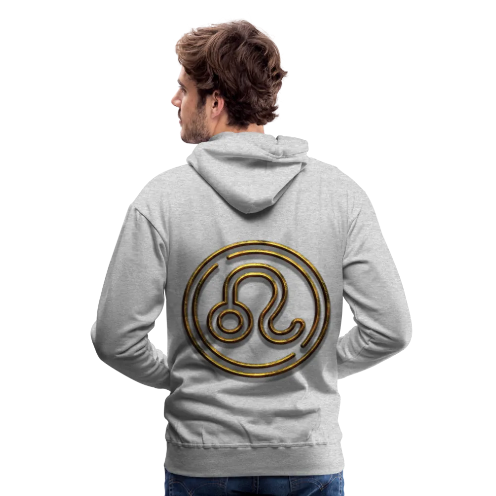 Leo 3D Gold Men’s Premium Hoodie