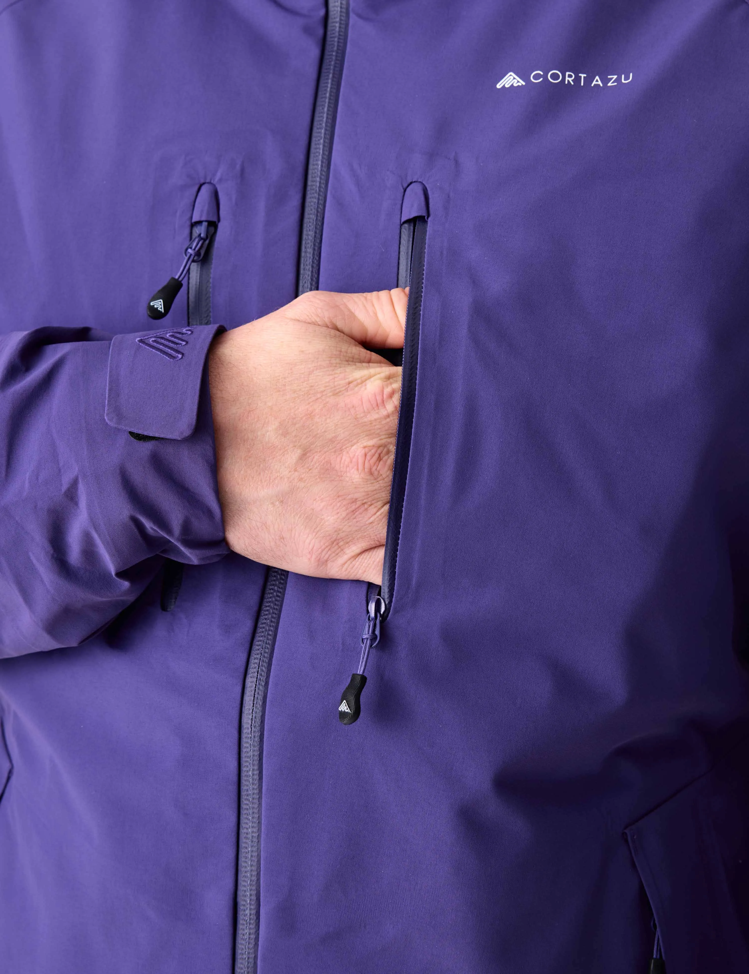 Mountain Hardshell Jacket Purple | Mens