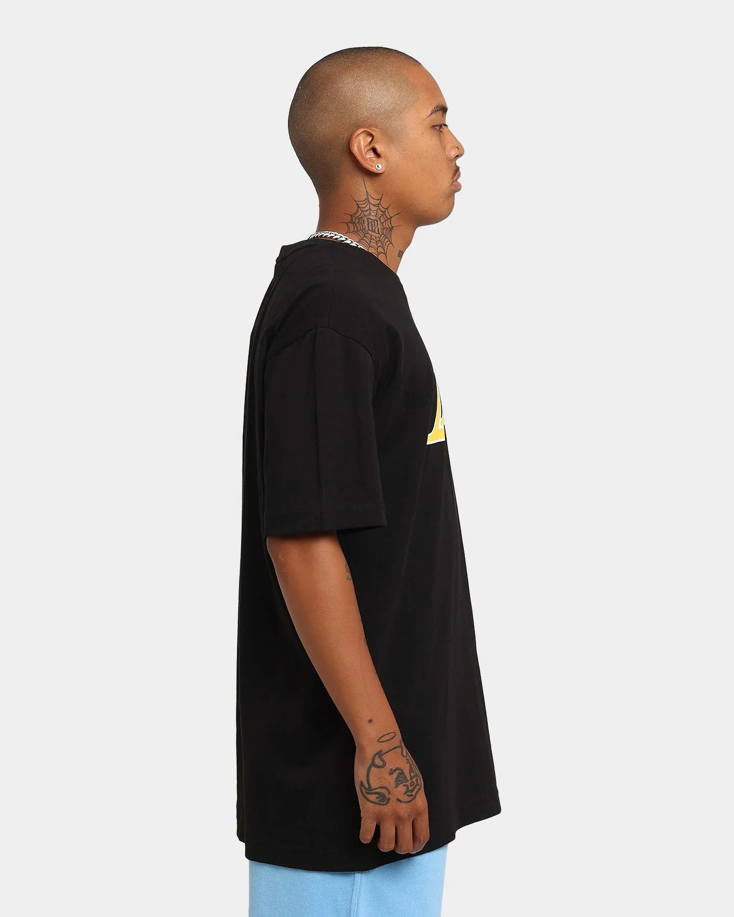 New Era Los Angeles Lakers Oversized Spilt T-Shirt Black