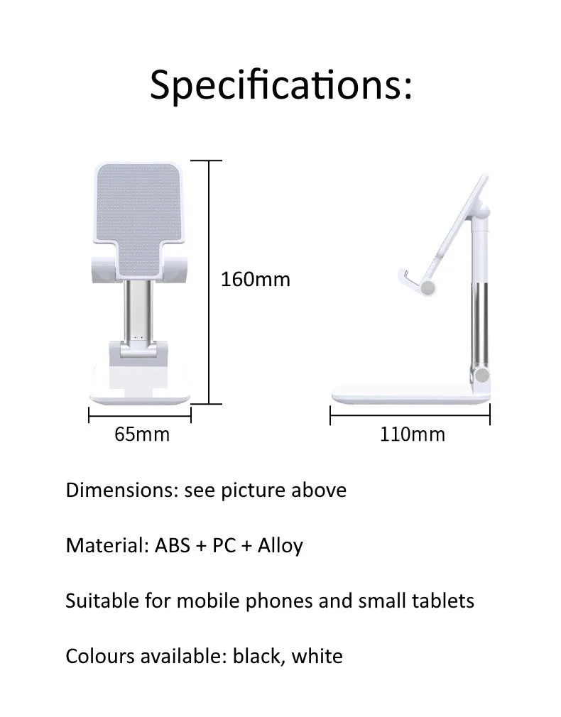 Phone Tablet Stand Stretchable Foldable (Single Pole)