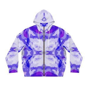 "Iced” - All Over Graphic Zip-Up Hoodie by Artist David Hilborn