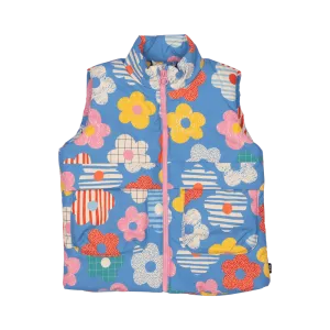 ROCK YOUR BABY - HAPPY FLOWERS PADDED VEST WITH LINING