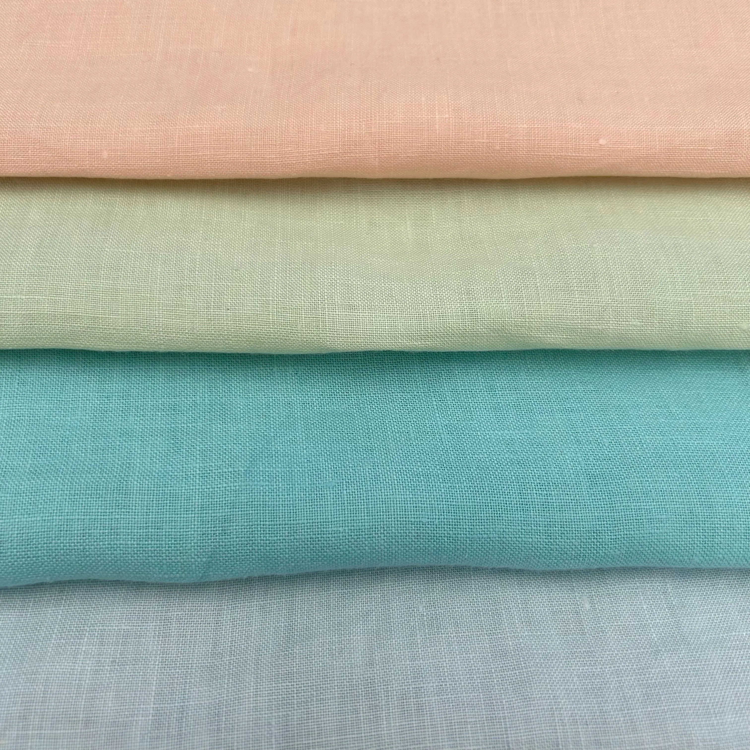 Soft 100% Linen Fabric Craft Material Curtain Shirts 4 Colours 55" Wide