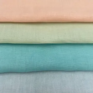 Soft 100% Linen Fabric Craft Material Curtain Shirts 4 Colours 55" Wide