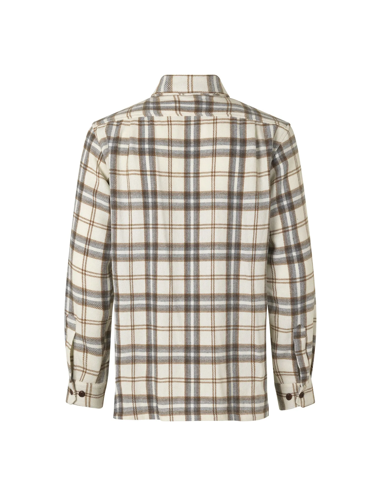 Soft Wool Roar Check Shirt, Almond Milk Check