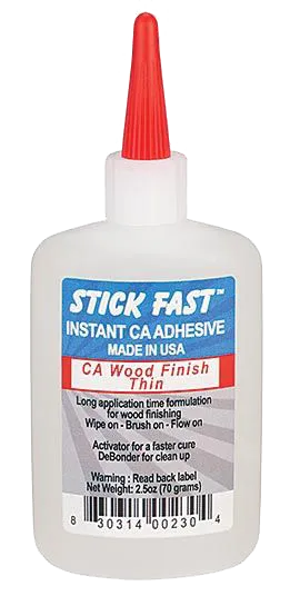 Stick Fast CA - Wood Finish - Thin  4.6 oz