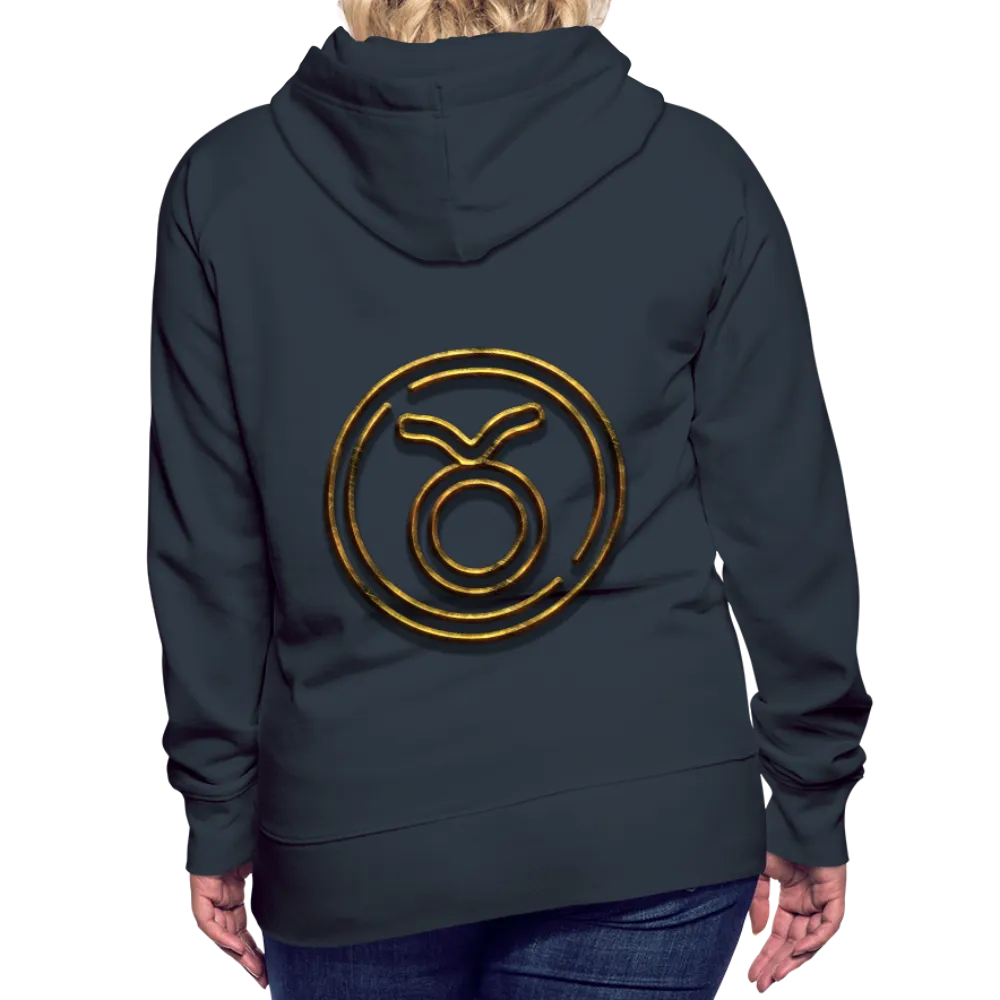 Taurus 3D Gold Women’s Premium Hoodie