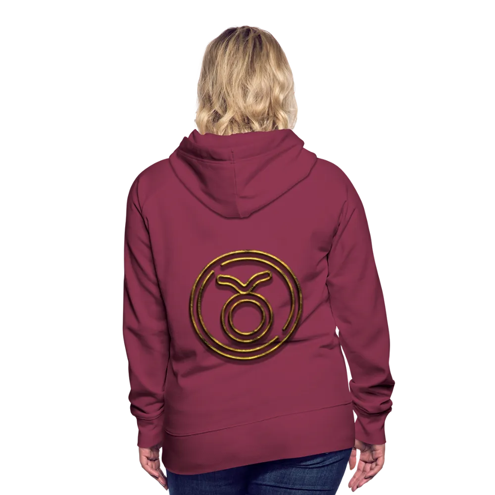 Taurus 3D Gold Women’s Premium Hoodie