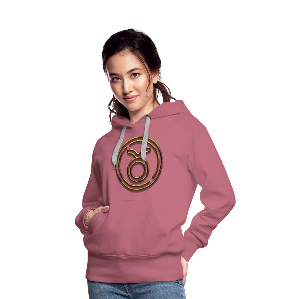 Taurus 3D Gold Women’s Premium Hoodie