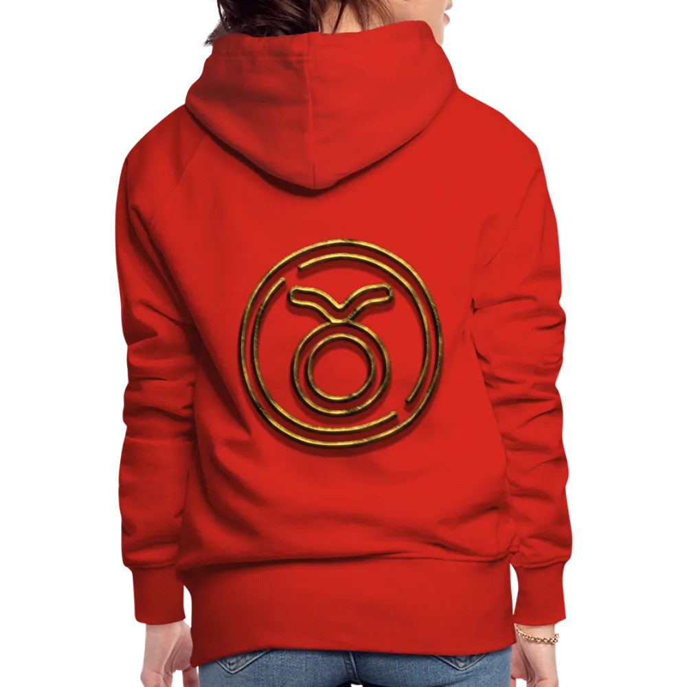 Taurus 3D Gold Women’s Premium Hoodie