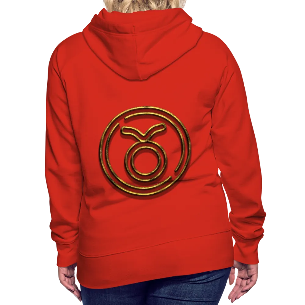 Taurus 3D Gold Women’s Premium Hoodie