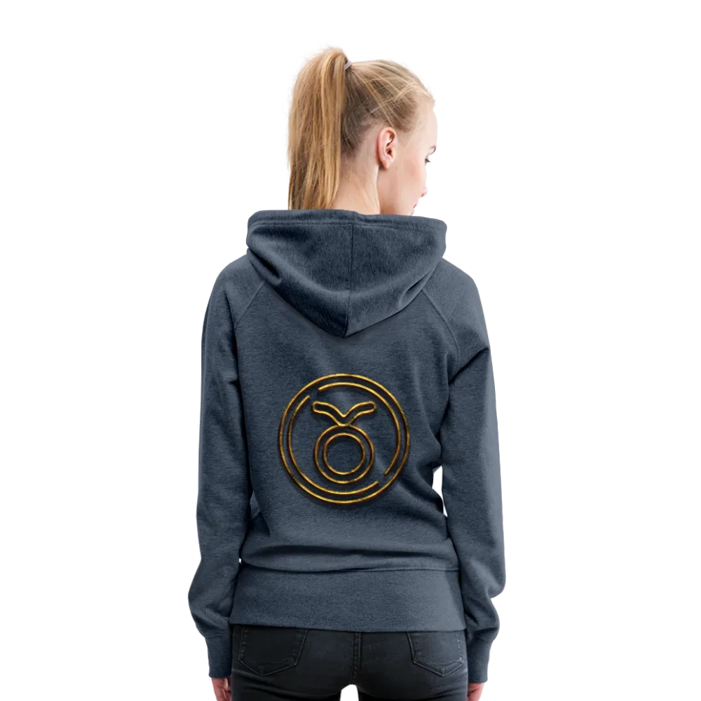 Taurus 3D Gold Women’s Premium Hoodie