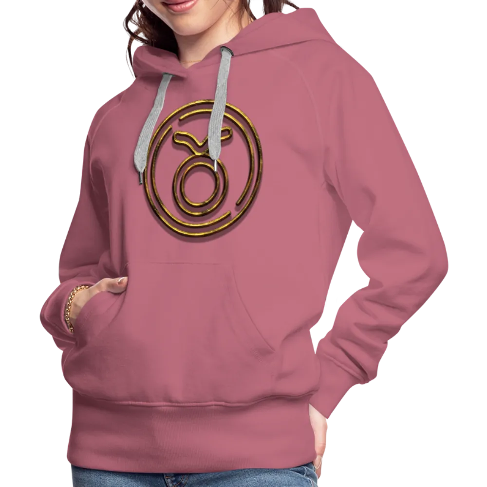 Taurus 3D Gold Women’s Premium Hoodie