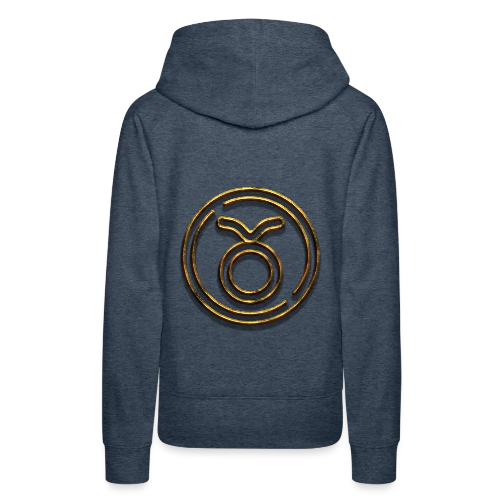 Taurus 3D Gold Women’s Premium Hoodie