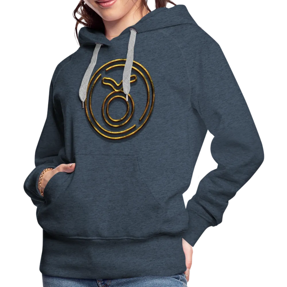 Taurus 3D Gold Women’s Premium Hoodie