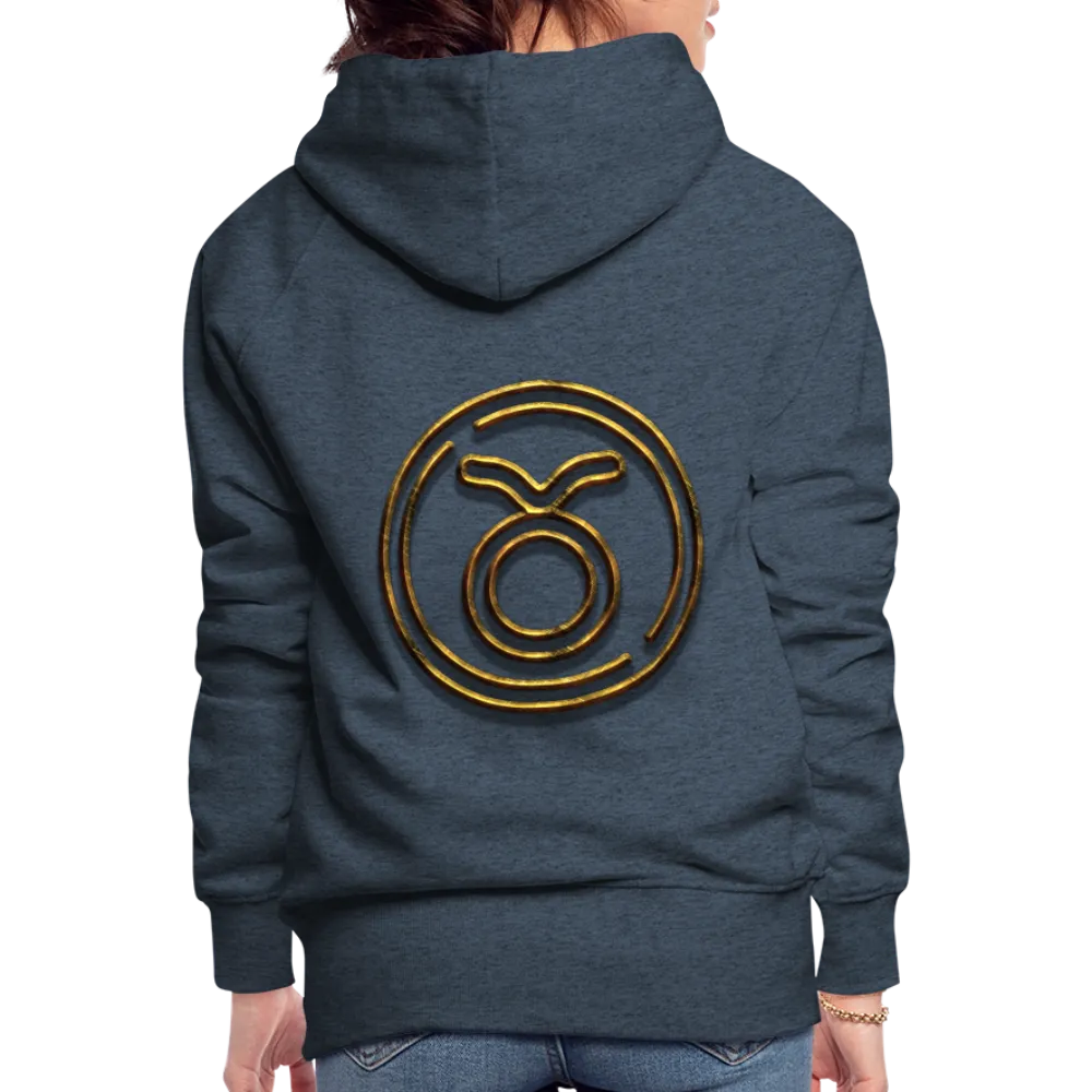 Taurus 3D Gold Women’s Premium Hoodie