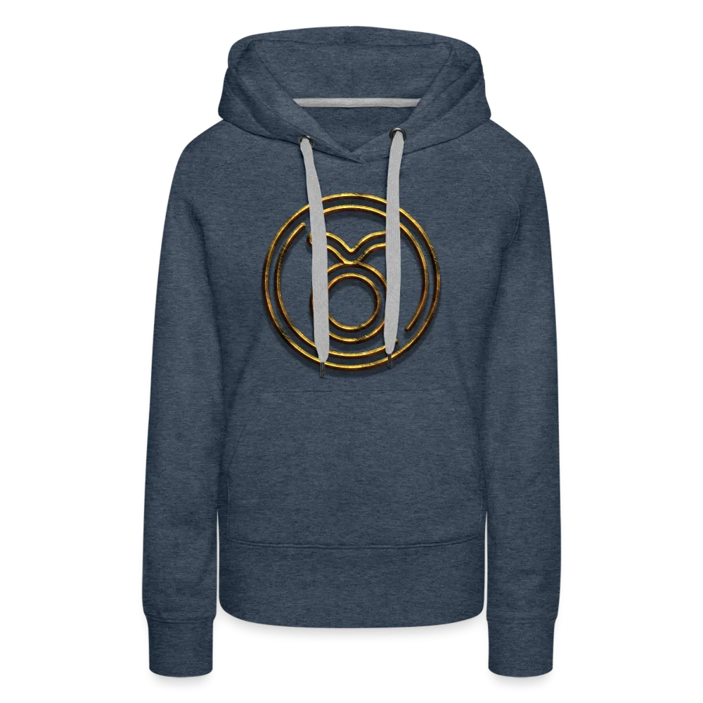 Taurus 3D Gold Women’s Premium Hoodie