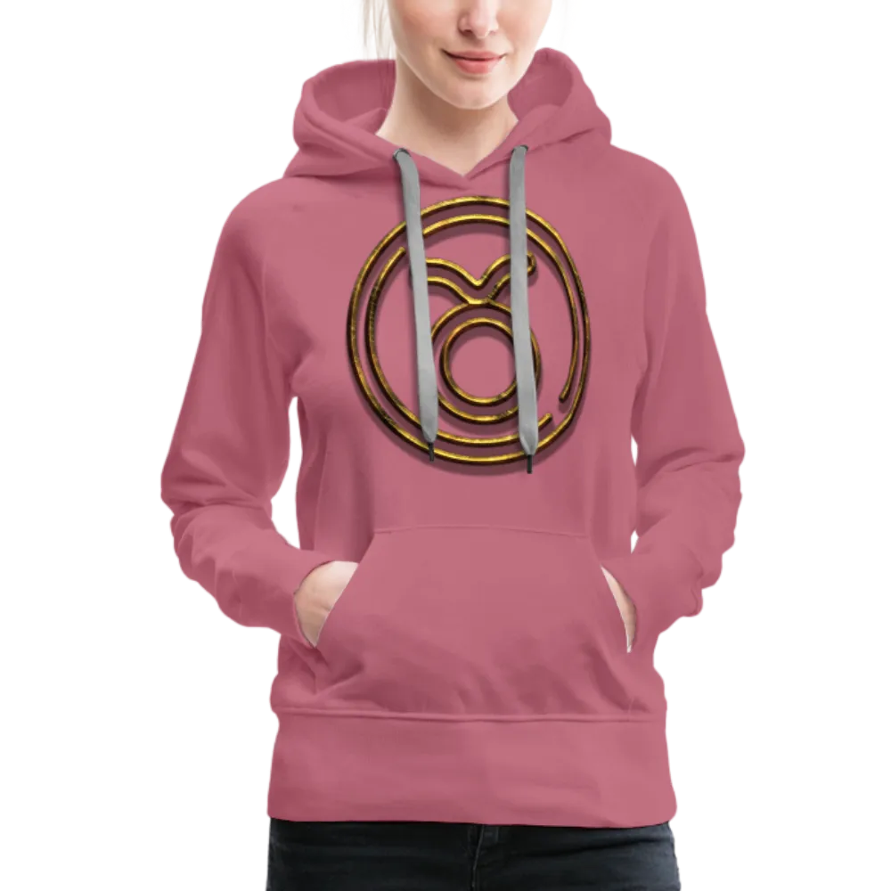 Taurus 3D Gold Women’s Premium Hoodie