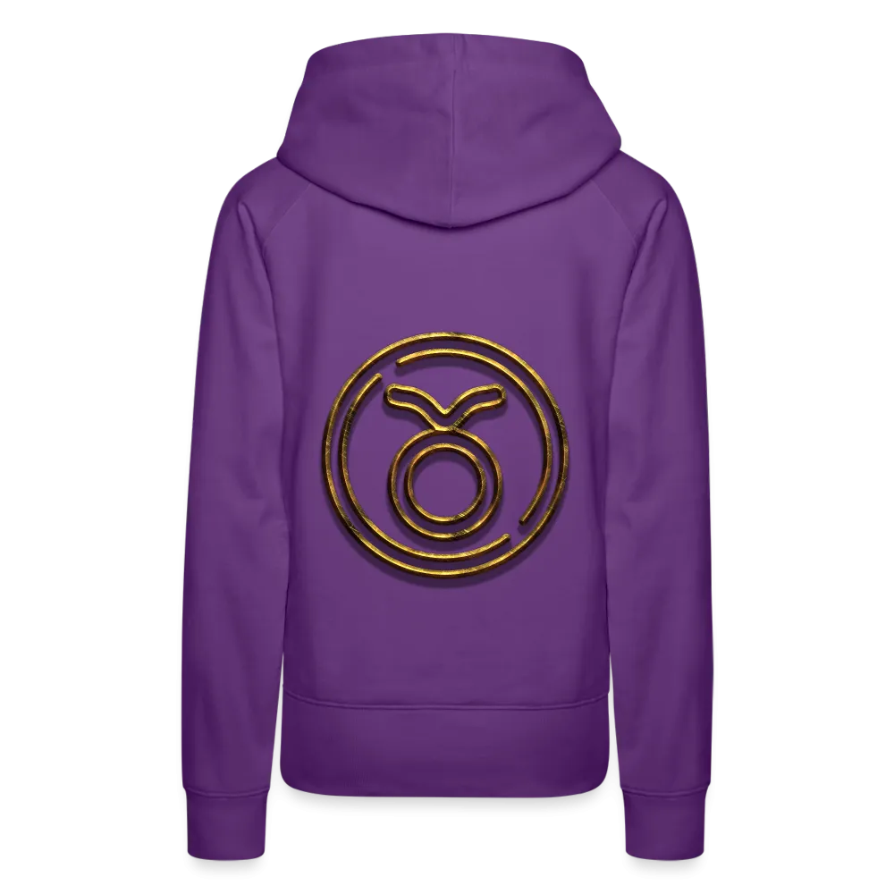 Taurus 3D Gold Women’s Premium Hoodie