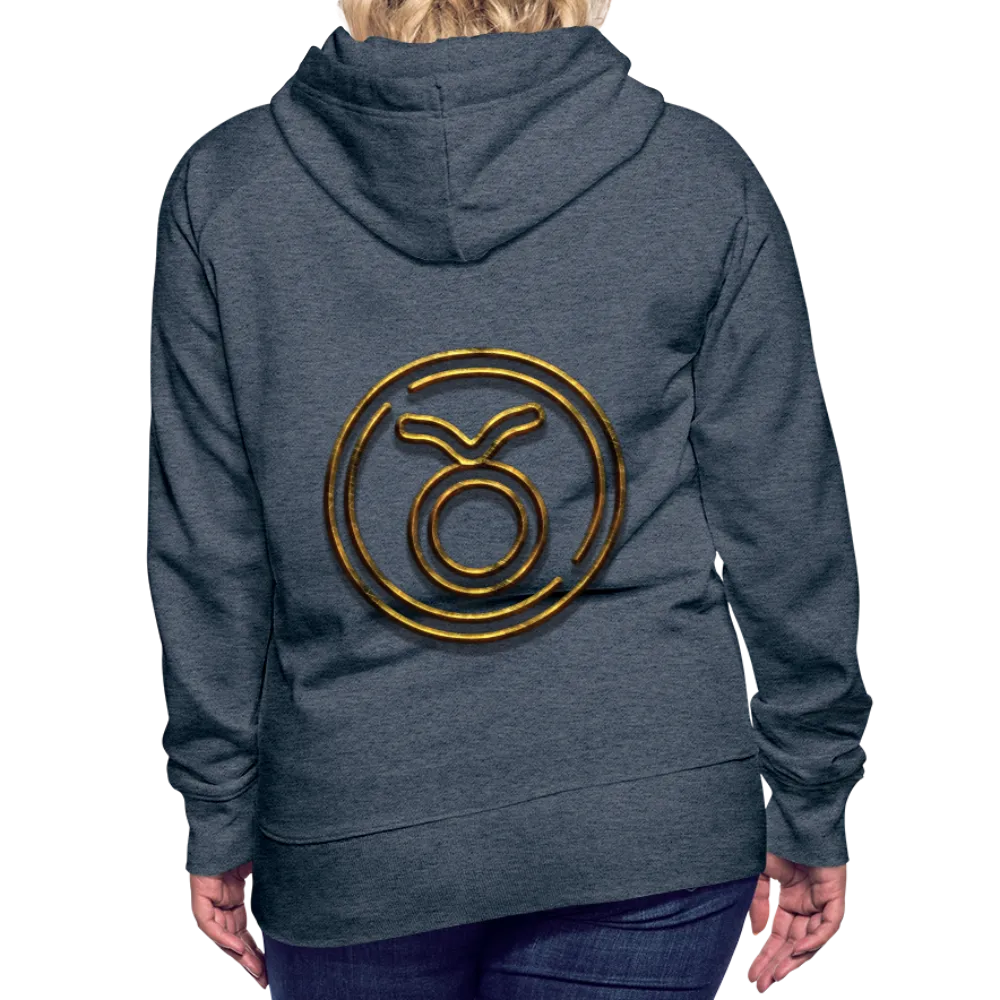 Taurus 3D Gold Women’s Premium Hoodie