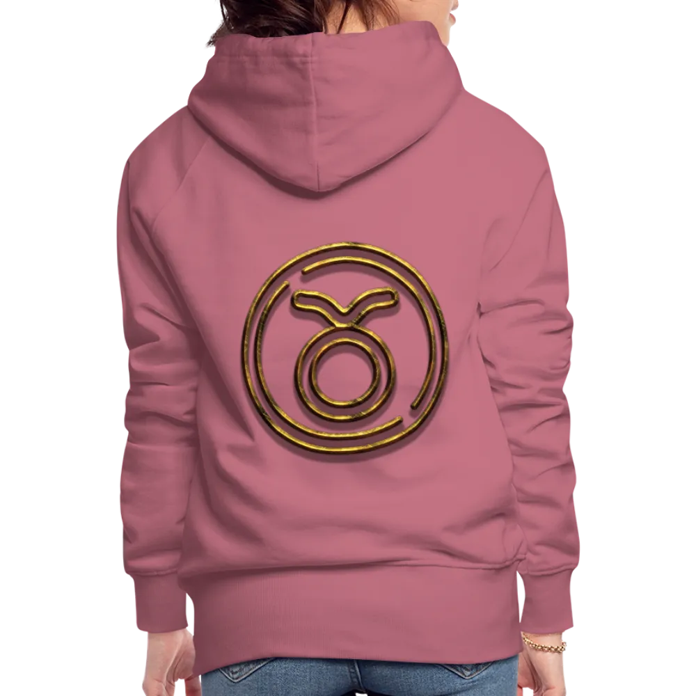 Taurus 3D Gold Women’s Premium Hoodie