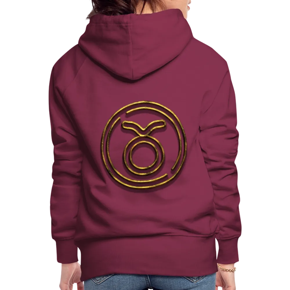 Taurus 3D Gold Women’s Premium Hoodie