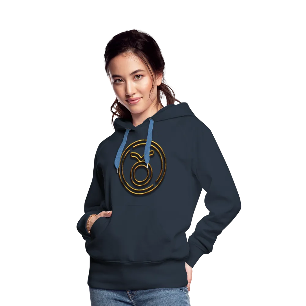 Taurus 3D Gold Women’s Premium Hoodie