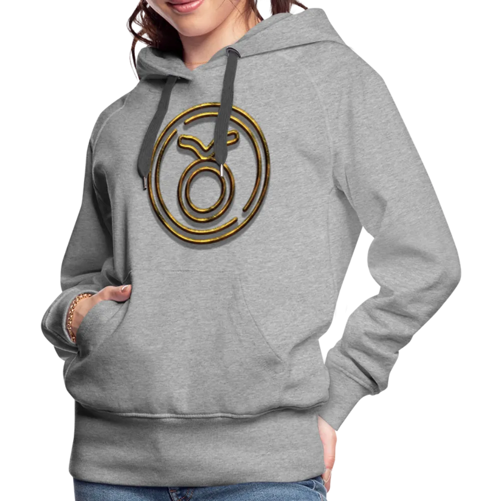 Taurus 3D Gold Women’s Premium Hoodie