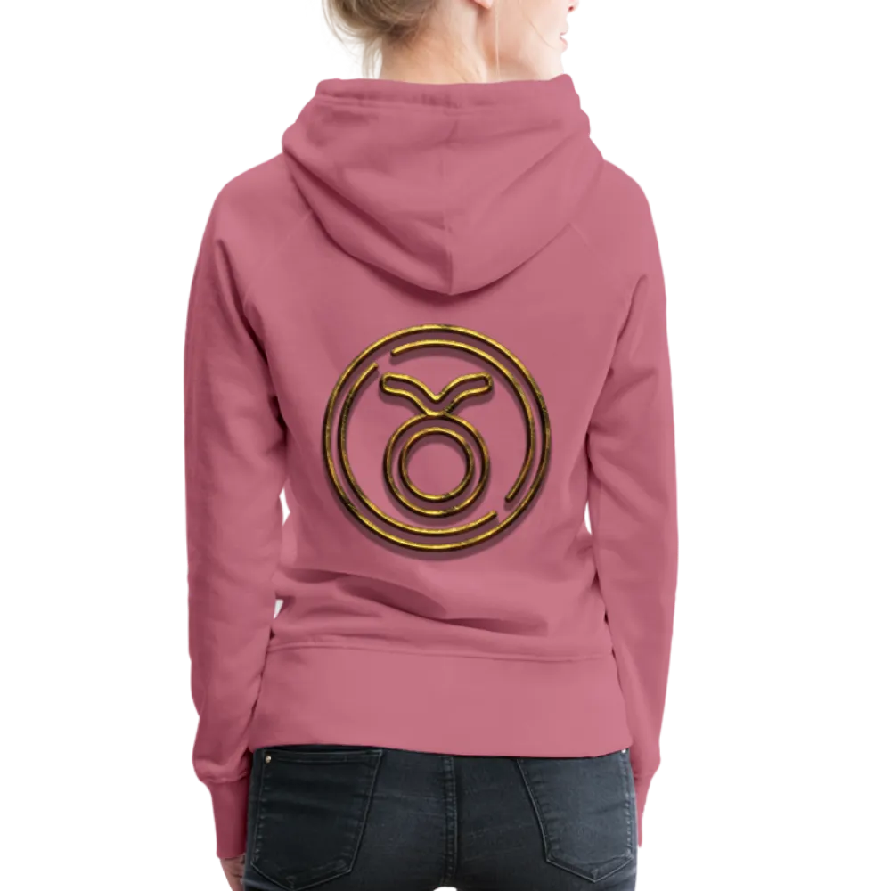 Taurus 3D Gold Women’s Premium Hoodie