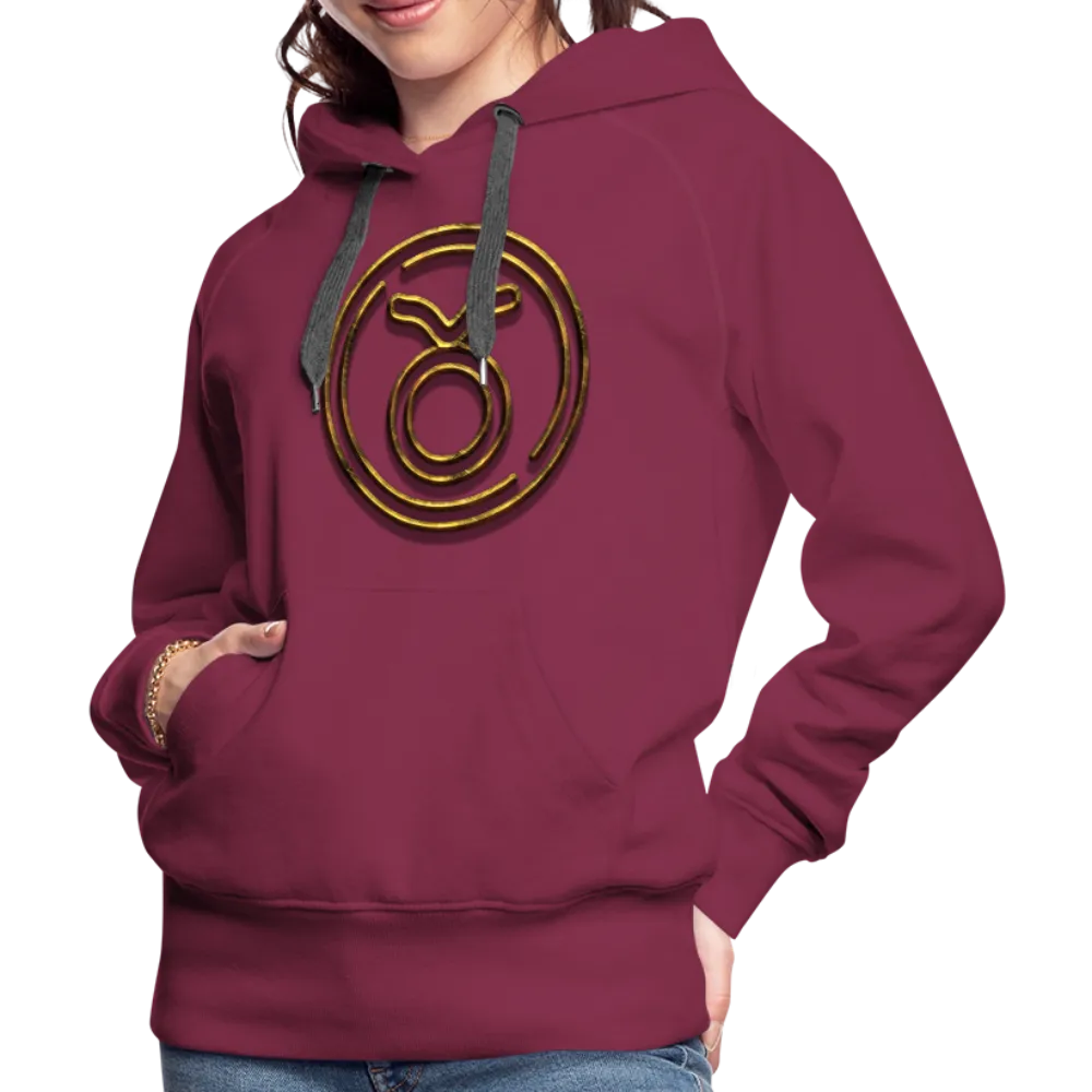 Taurus 3D Gold Women’s Premium Hoodie