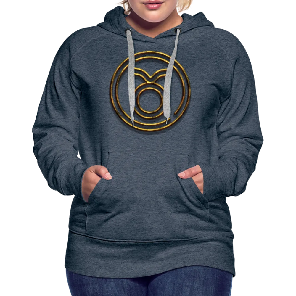 Taurus 3D Gold Women’s Premium Hoodie