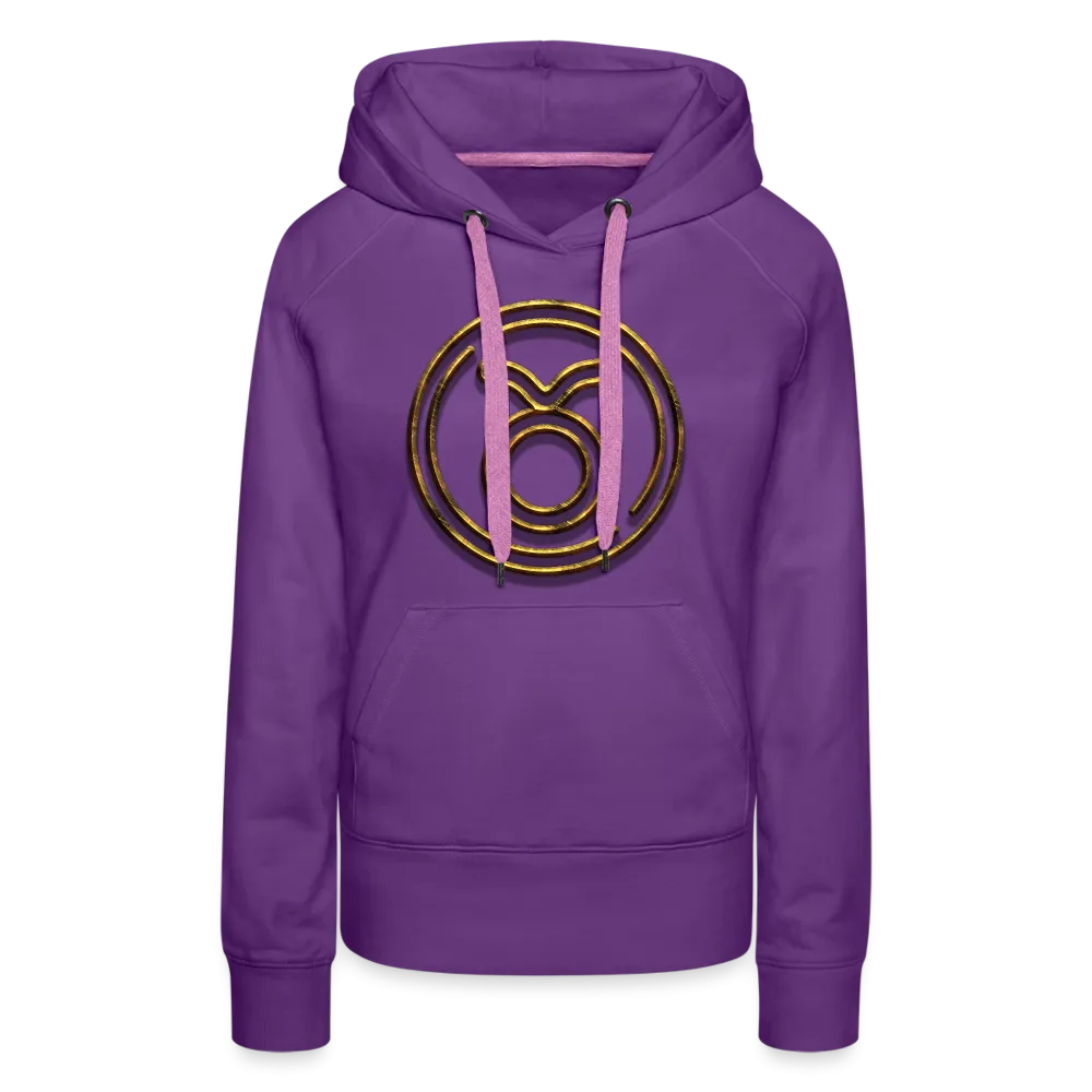 Taurus 3D Gold Women’s Premium Hoodie