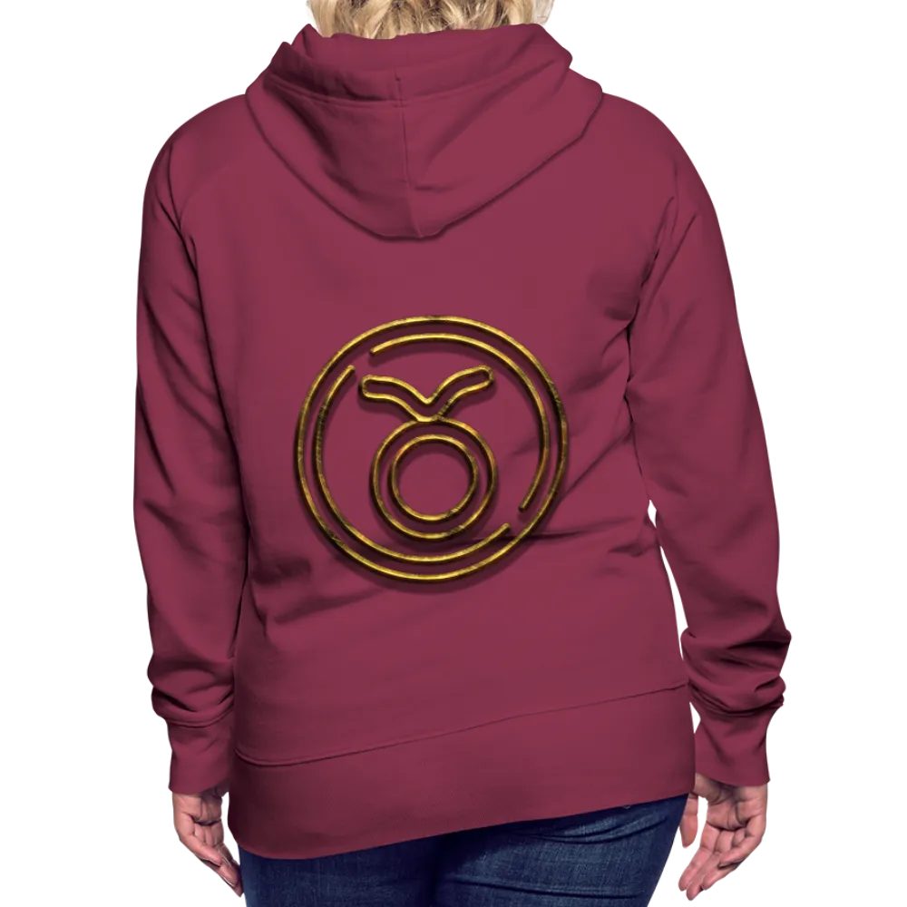 Taurus 3D Gold Women’s Premium Hoodie