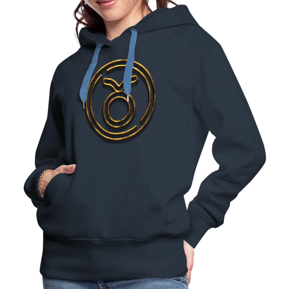 Taurus 3D Gold Women’s Premium Hoodie