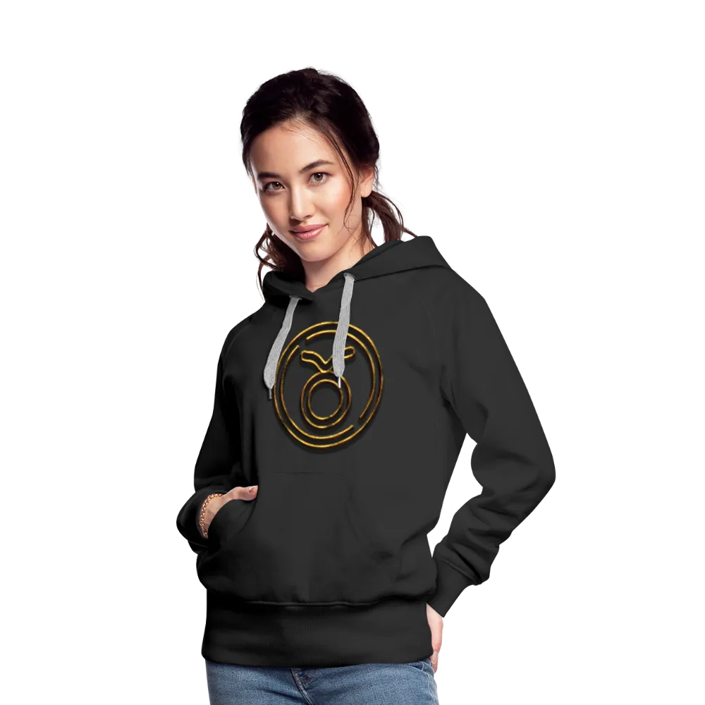 Taurus 3D Gold Women’s Premium Hoodie