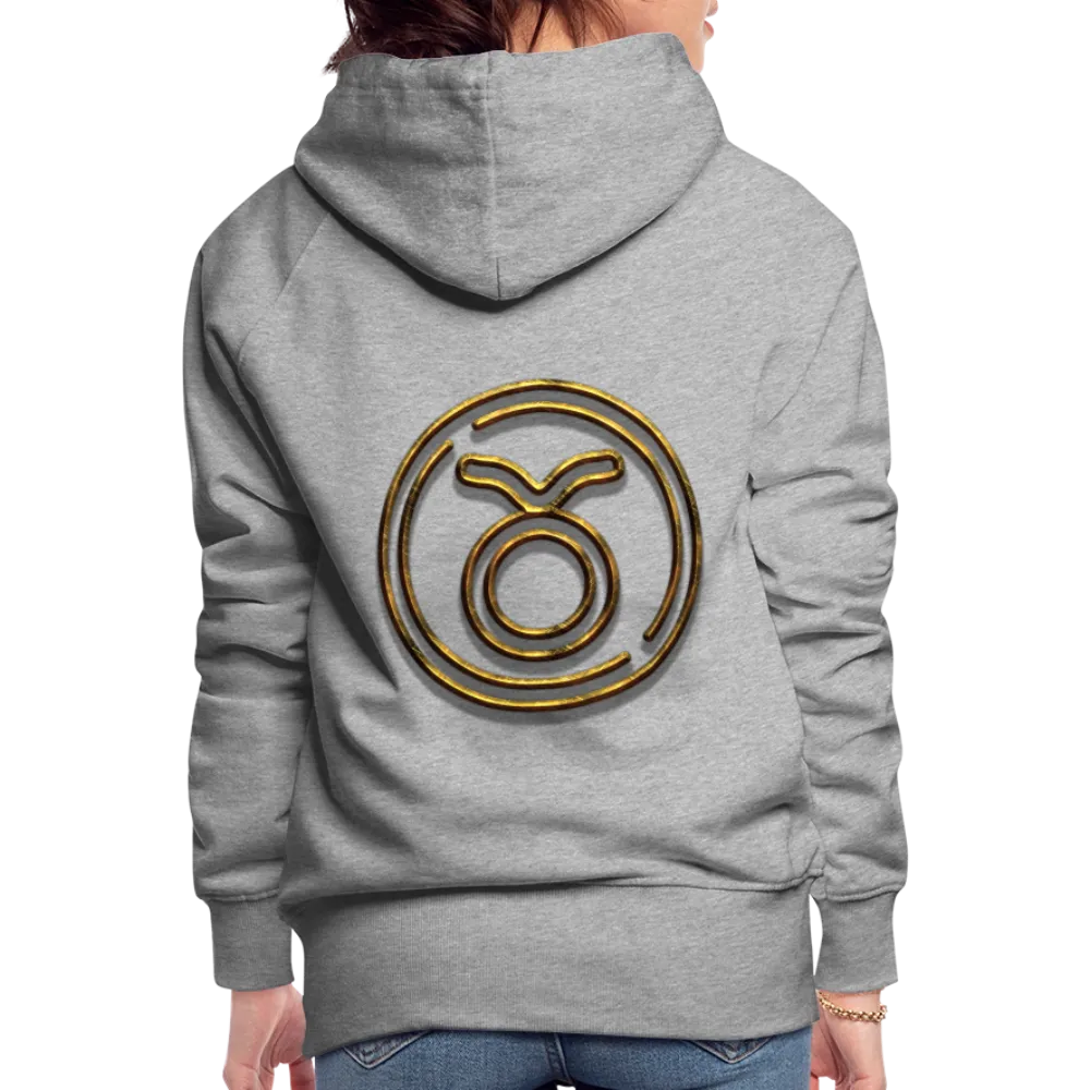 Taurus 3D Gold Women’s Premium Hoodie