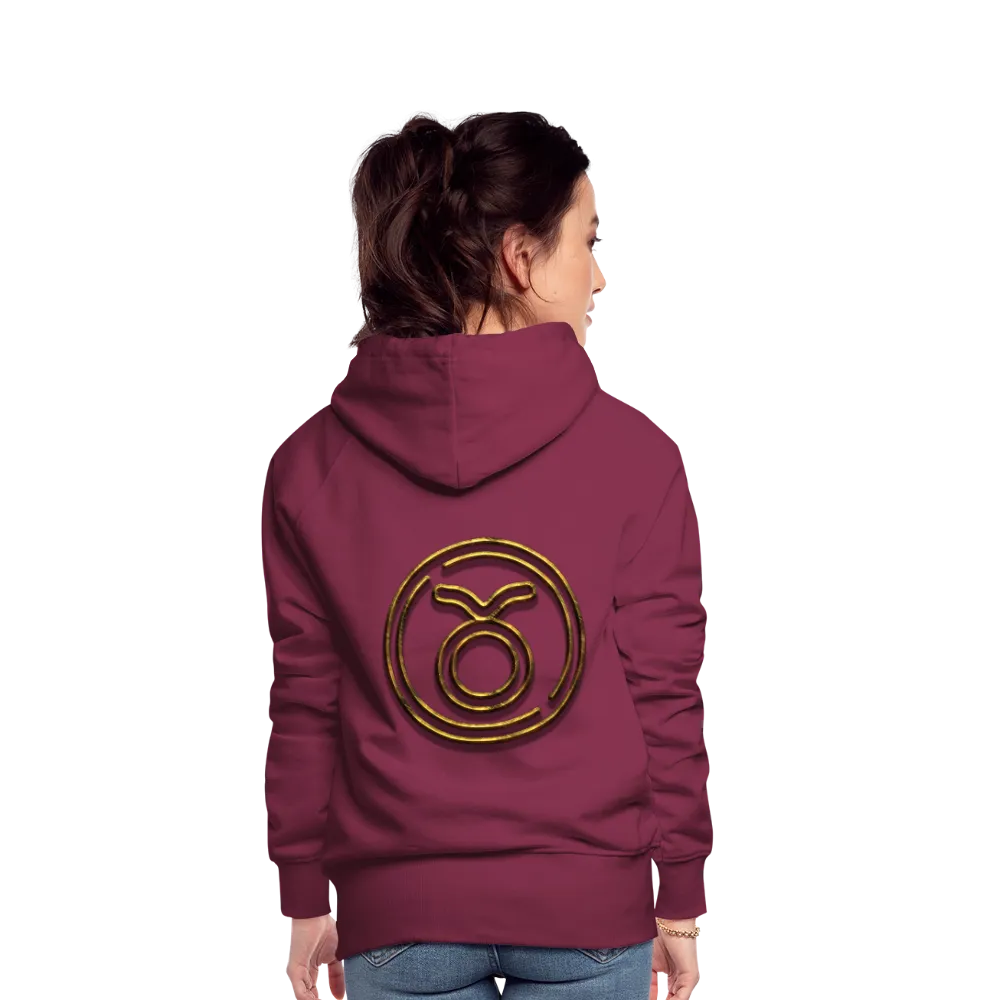 Taurus 3D Gold Women’s Premium Hoodie