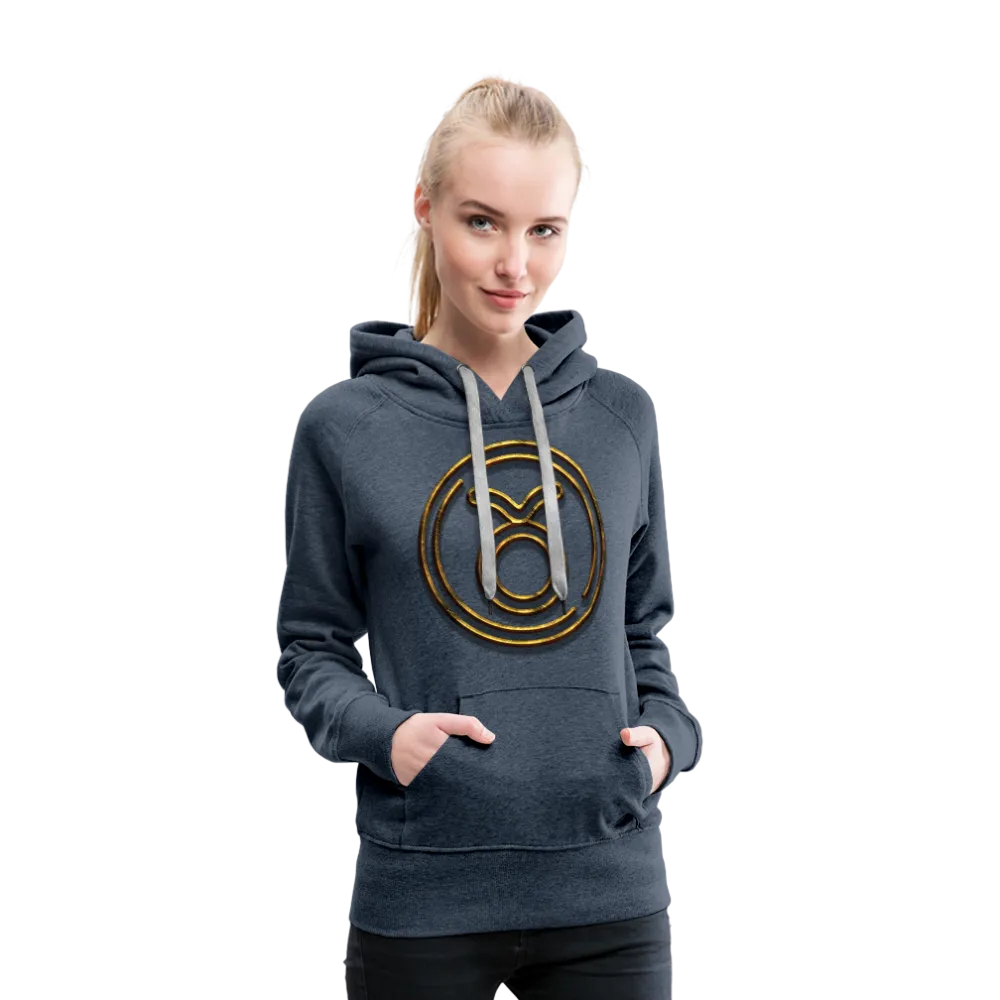 Taurus 3D Gold Women’s Premium Hoodie