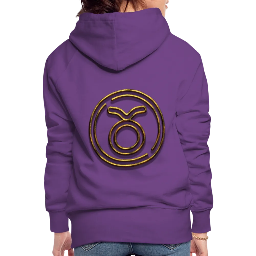 Taurus 3D Gold Women’s Premium Hoodie