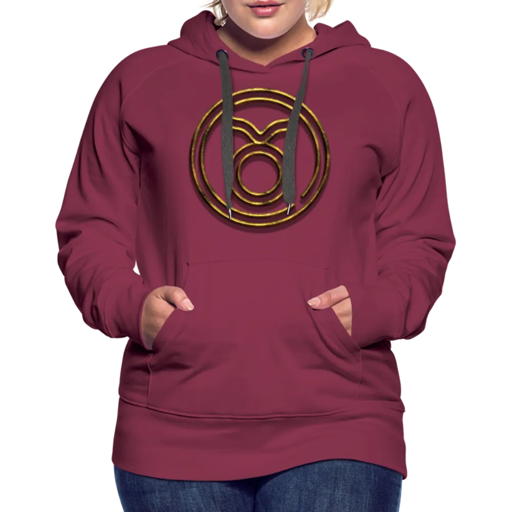 Taurus 3D Gold Women’s Premium Hoodie