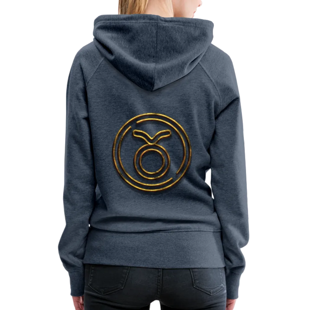 Taurus 3D Gold Women’s Premium Hoodie