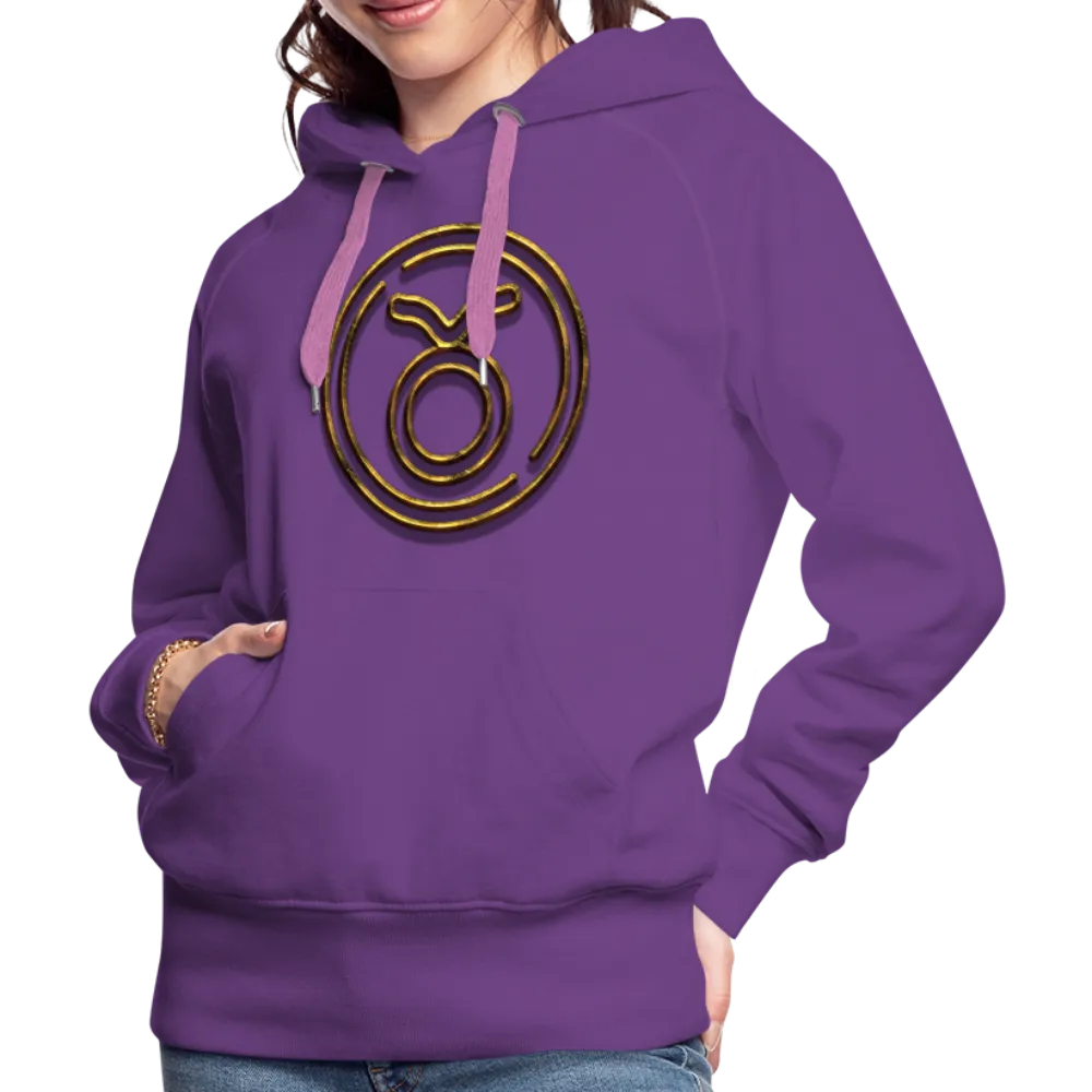 Taurus 3D Gold Women’s Premium Hoodie