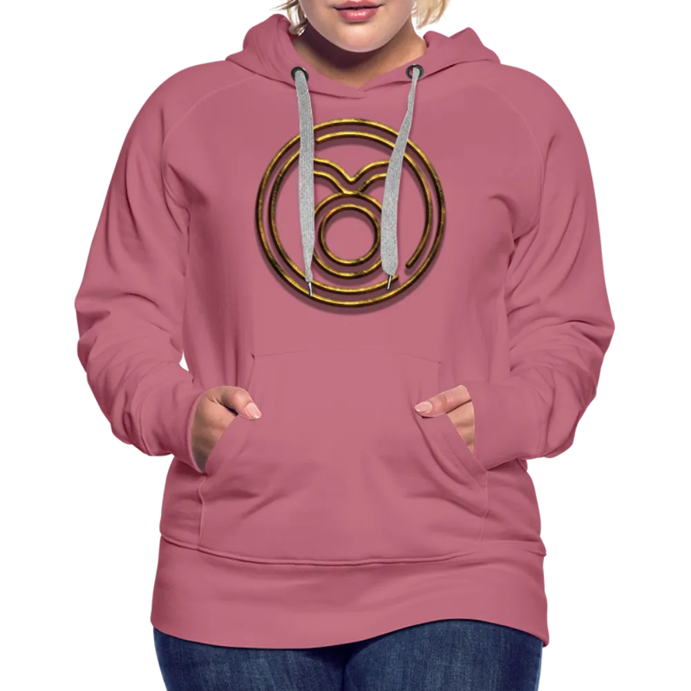 Taurus 3D Gold Women’s Premium Hoodie