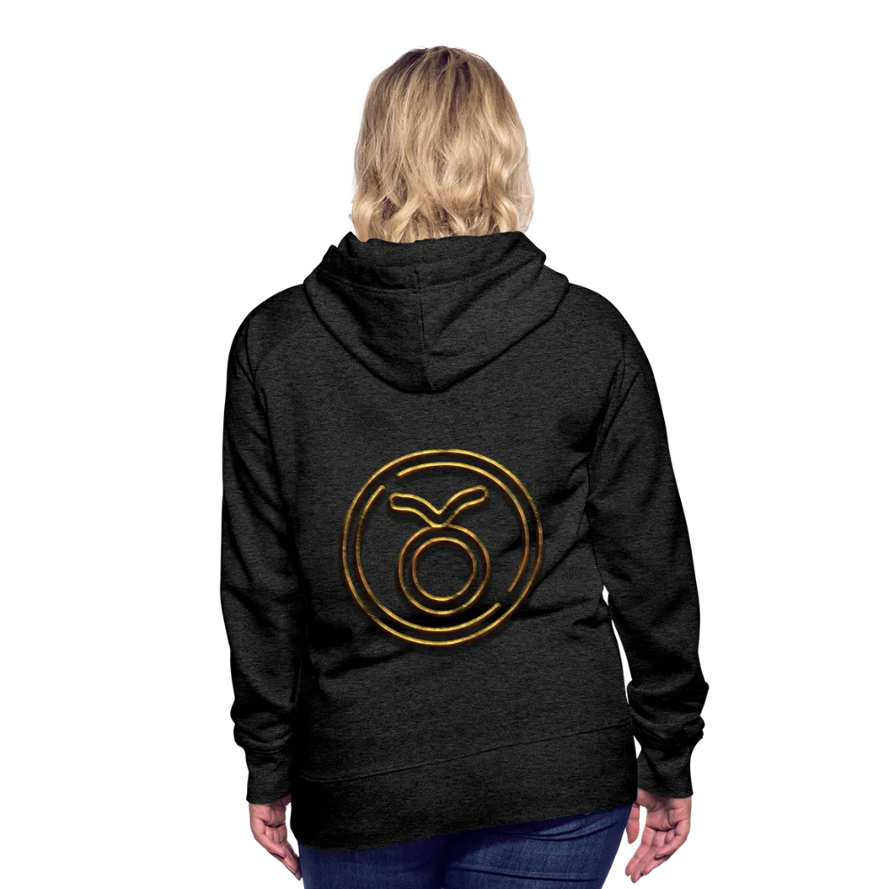 Taurus 3D Gold Women’s Premium Hoodie