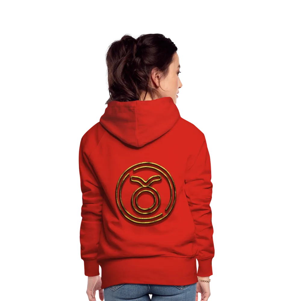 Taurus 3D Gold Women’s Premium Hoodie