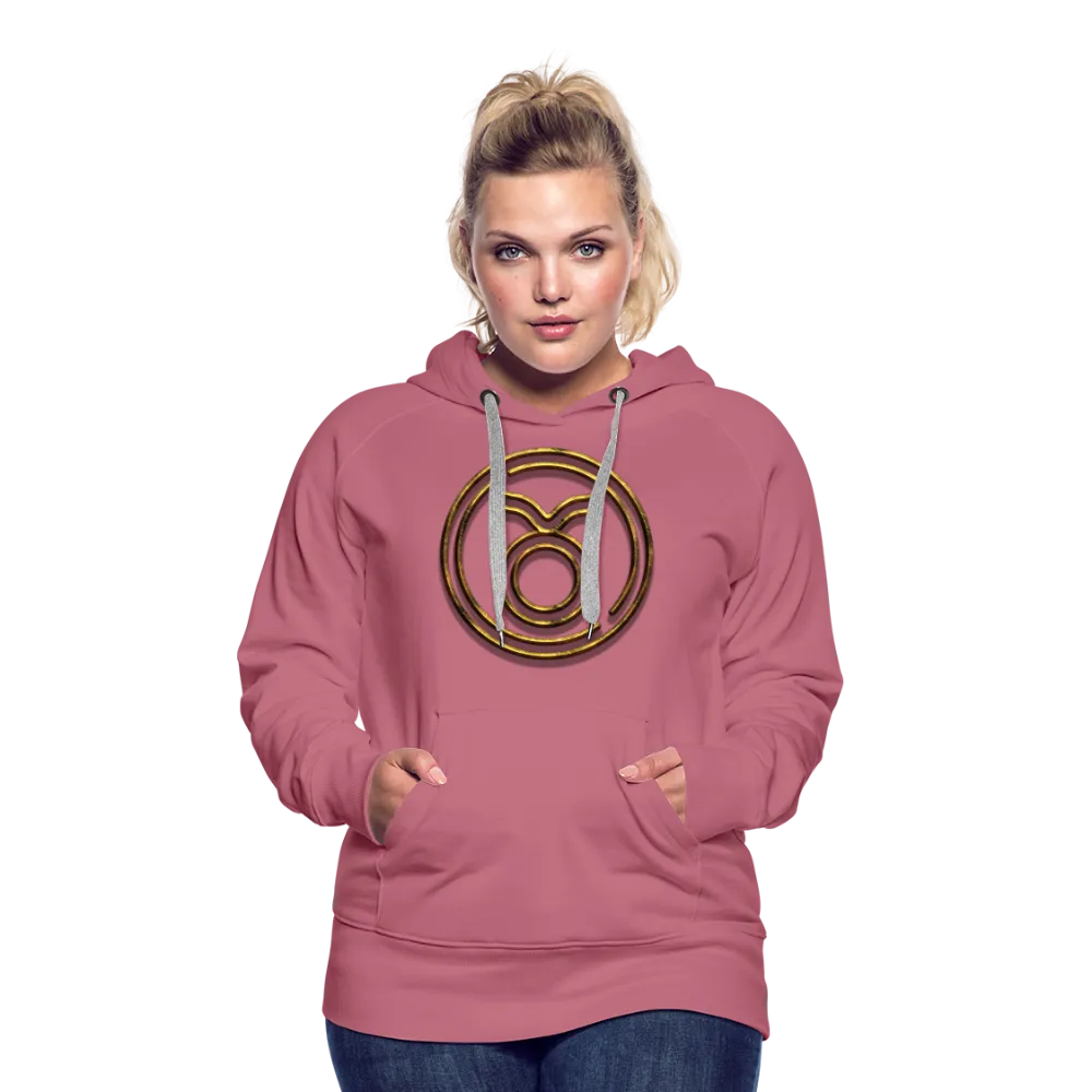 Taurus 3D Gold Women’s Premium Hoodie