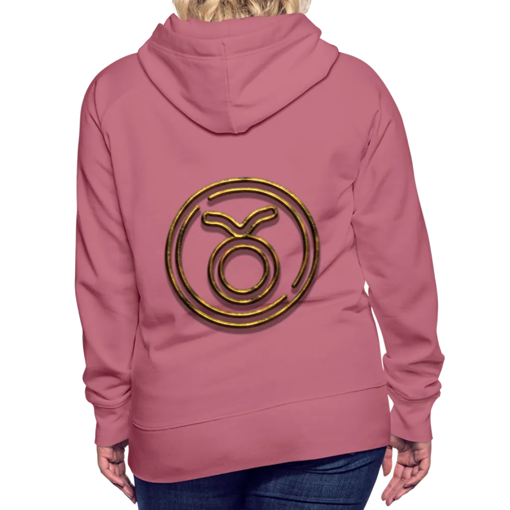 Taurus 3D Gold Women’s Premium Hoodie