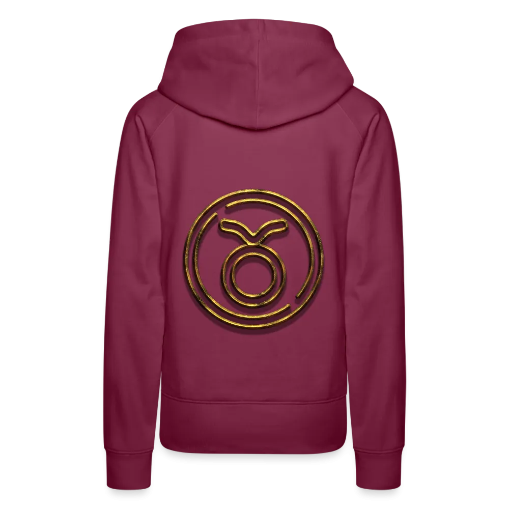 Taurus 3D Gold Women’s Premium Hoodie