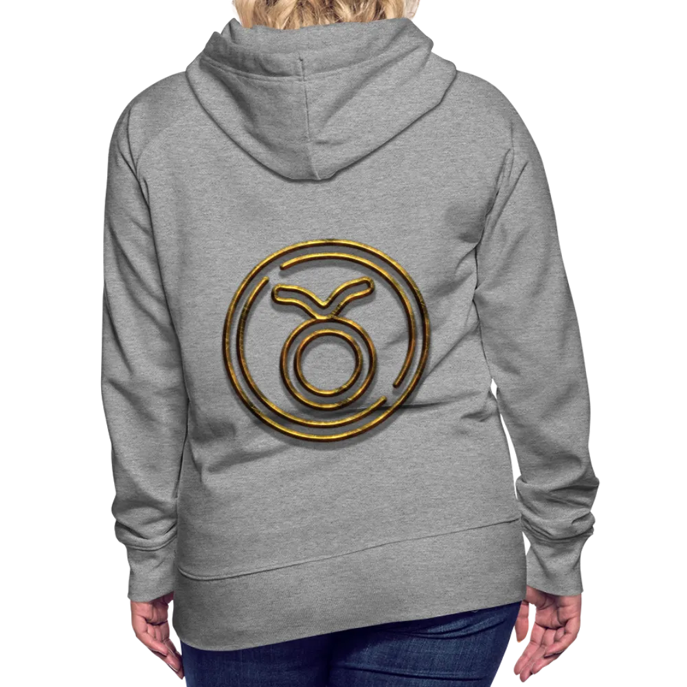 Taurus 3D Gold Women’s Premium Hoodie